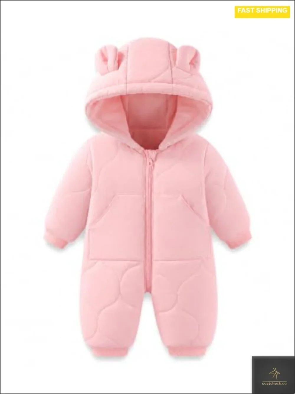 Baby Snowsuit Winter Romper Hooded Jumpsuit Thick Windproof Waterproof Sherpa